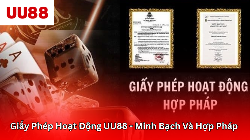 giấy phép hoạt động UU88